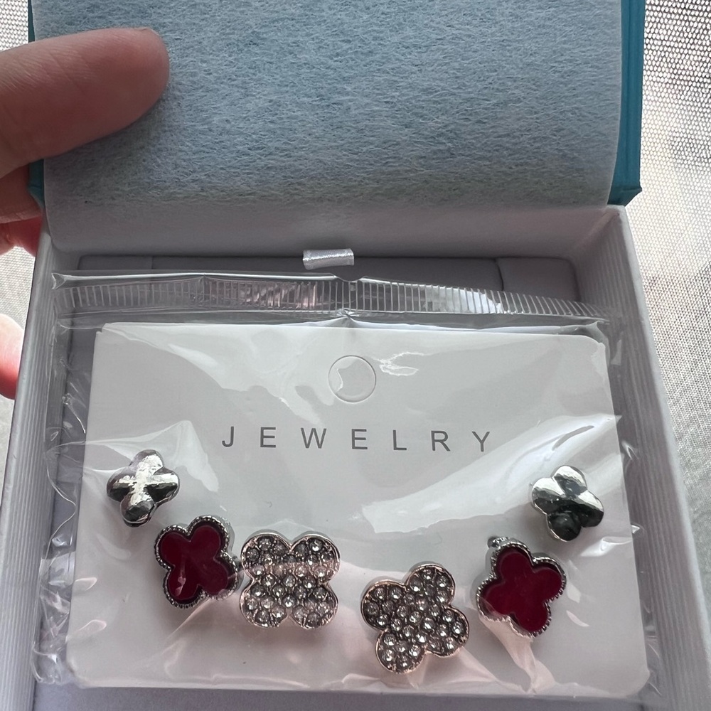 Brand New Clover Earrings Set (3 Pairs)